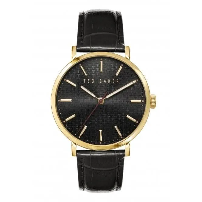 Montre Gents Phylipa Gents en acier inoxydable avec finition or BKPPGF005