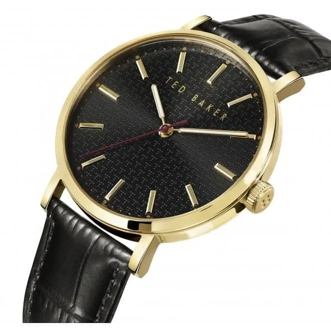 Montre Gents Phylipa Gents en acier inoxydable avec finition or BKPPGF005