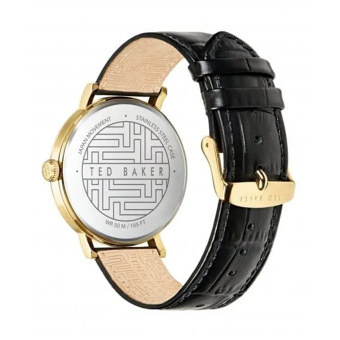 Montre Gents Phylipa Gents en acier inoxydable avec finition or BKPPGF005