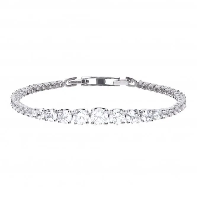 Bracelet de tennis en zirconium cubique gradué B5203 - Diamonfire Jewellery