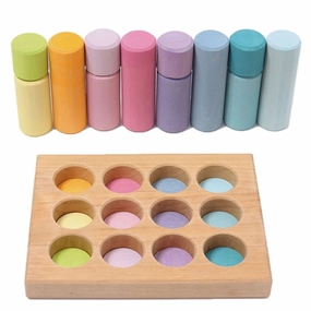 GRIMMS Stacking Game Small Pastel Rollers