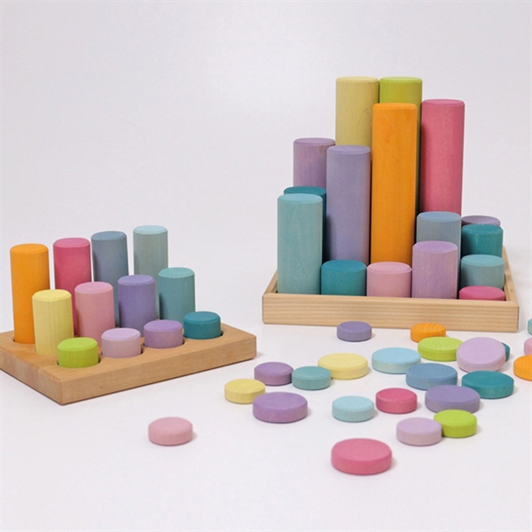 GRIMMS Stacking Game Small Pastel Rollers