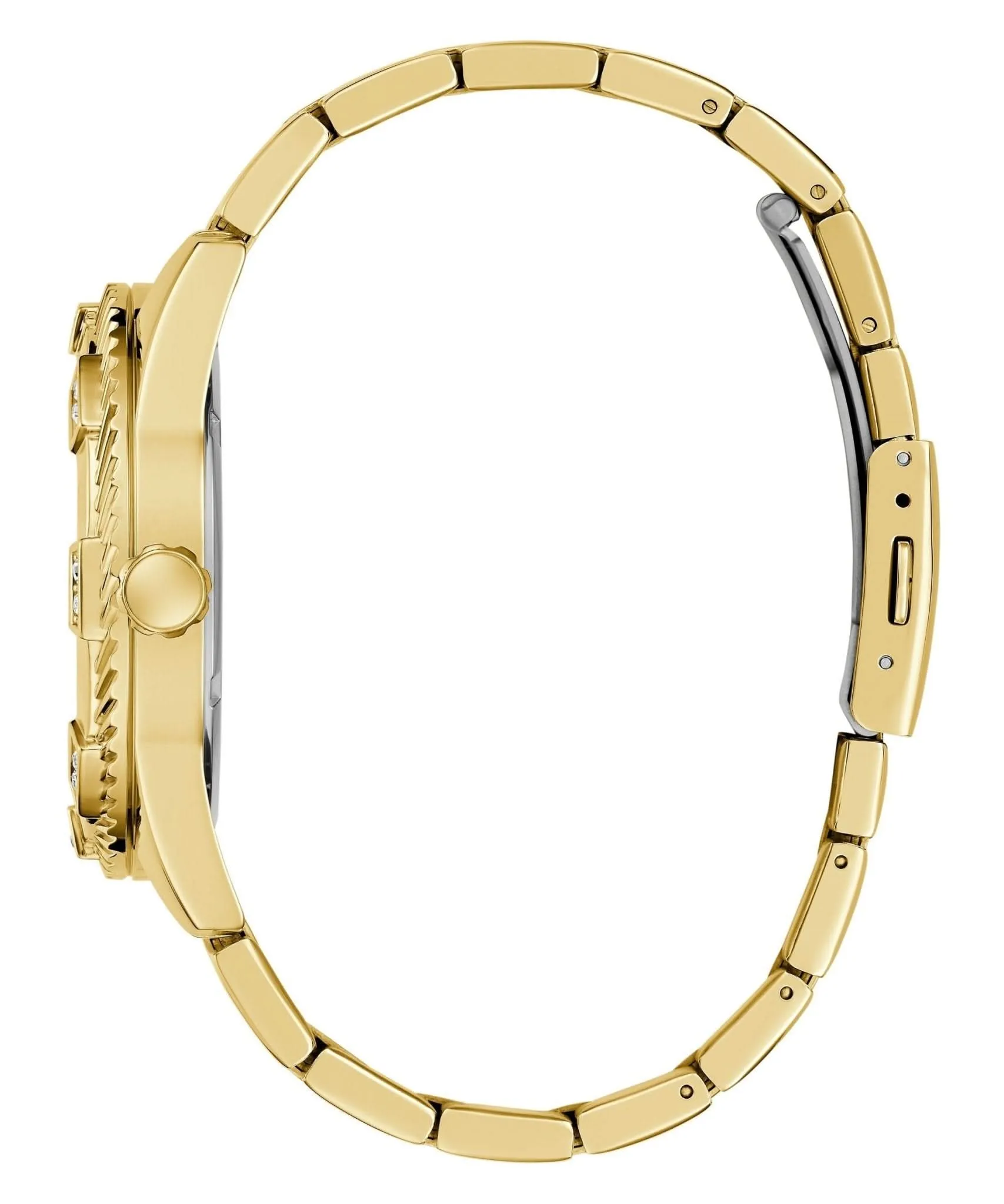 Montre Guess Gents Beast en acier recyclé ton or GW0783G1