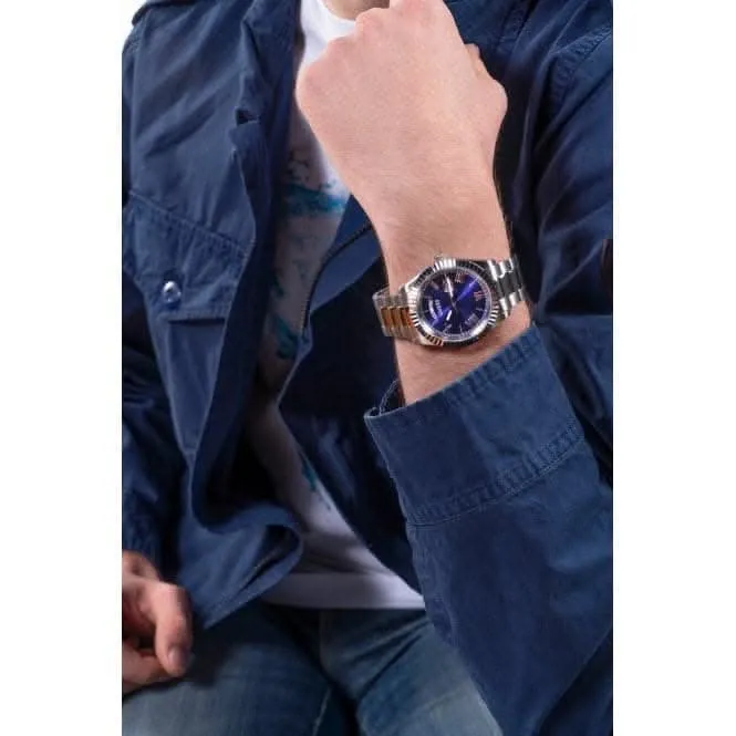 Montre Guess Gents Connoisseur en acier inoxydable argentée GW0265G7