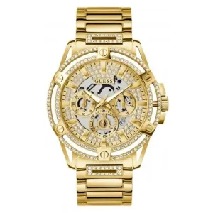 Montre Guess Gents King en acier inoxydable avec finition or GW0497G2