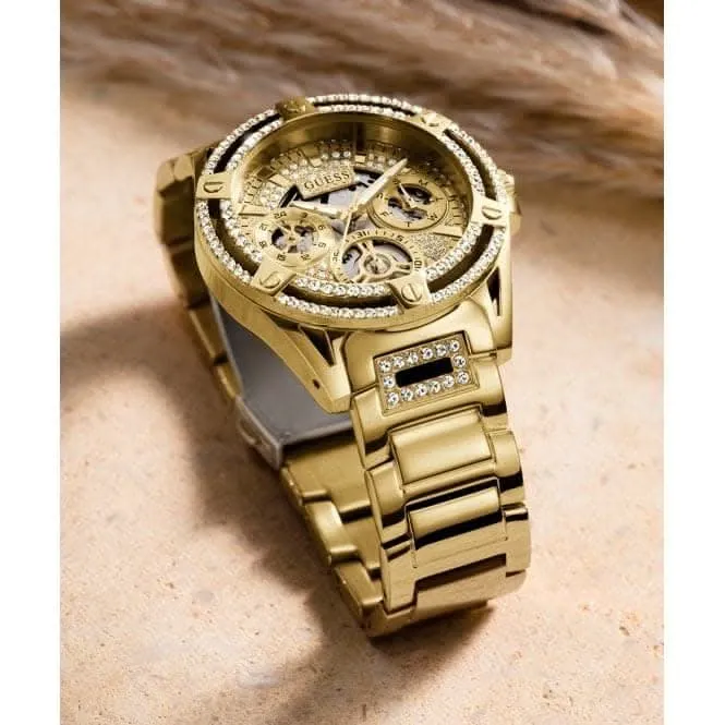 Montre Guess Gents King en acier inoxydable avec finition or GW0497G2