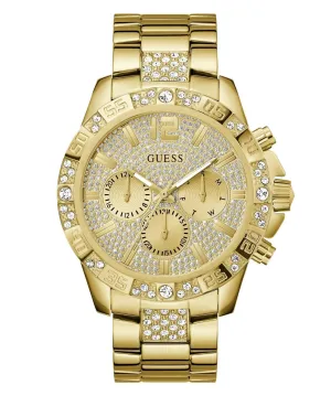 Montre Guess Gents Majestic en acier inoxydable avec finition or GW0796G2