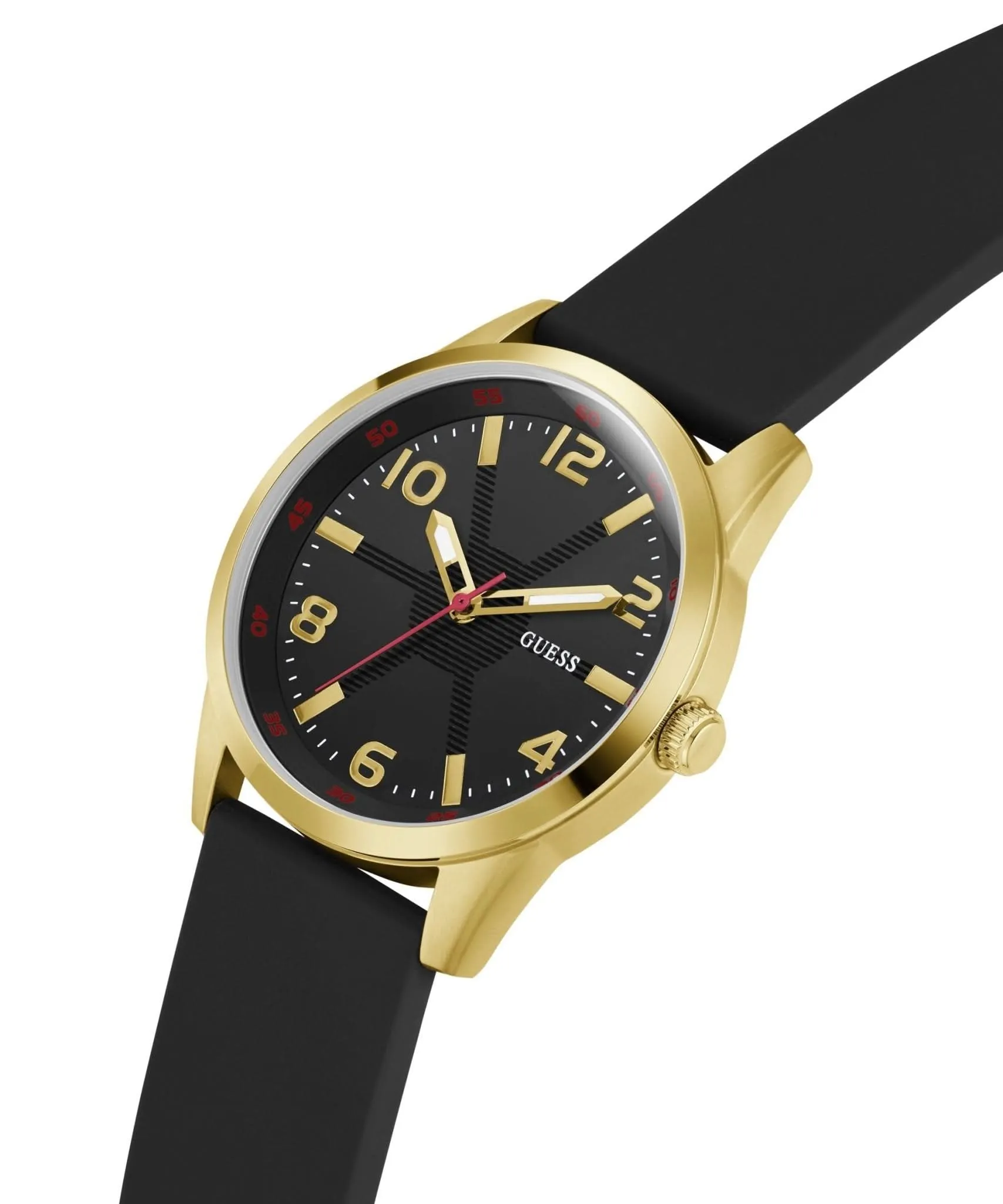 Montre Guess Gents Monte en silicone doré GW0805G2