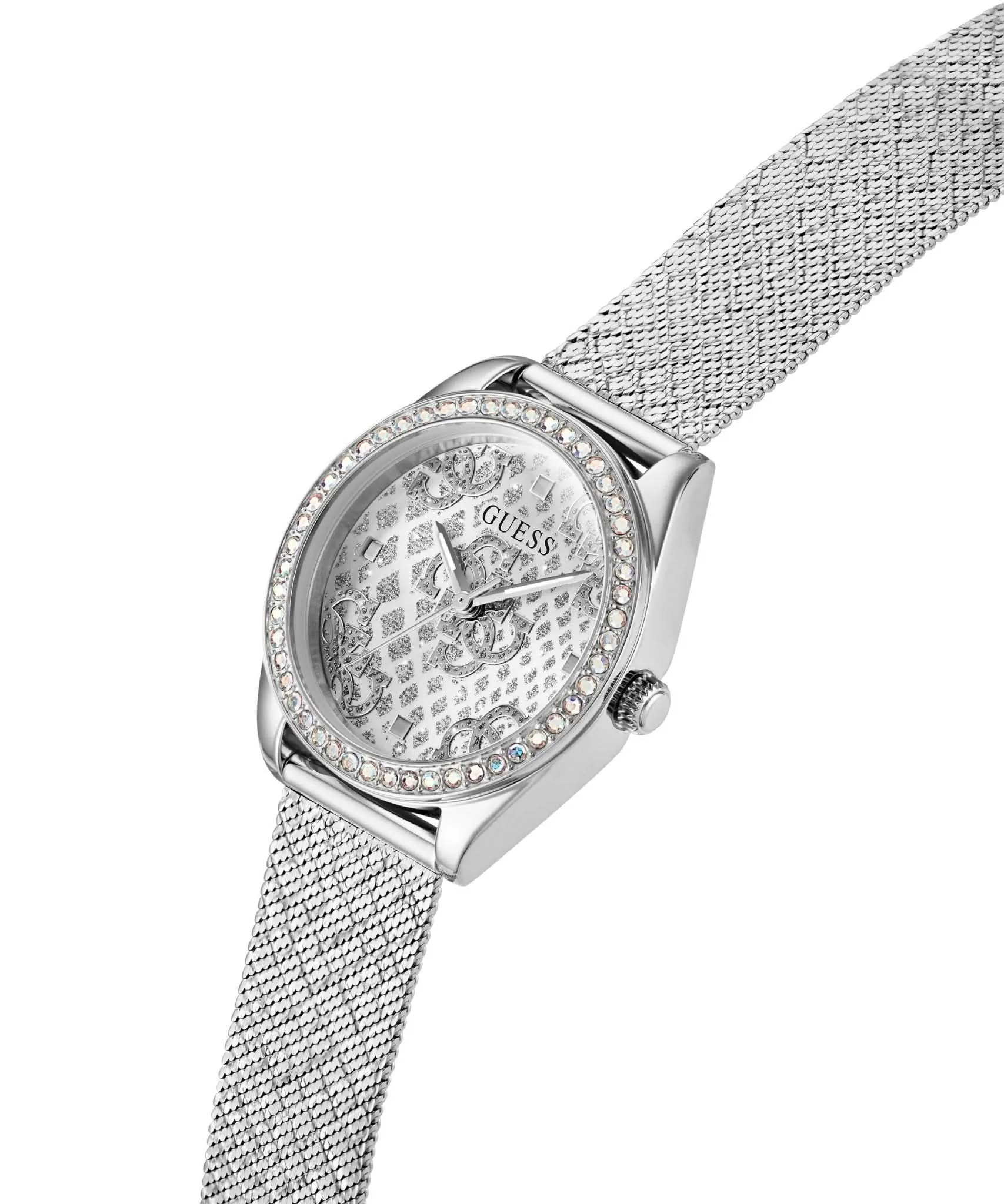 Montre Guess Ladies Boa en maille argentée GW0748L1