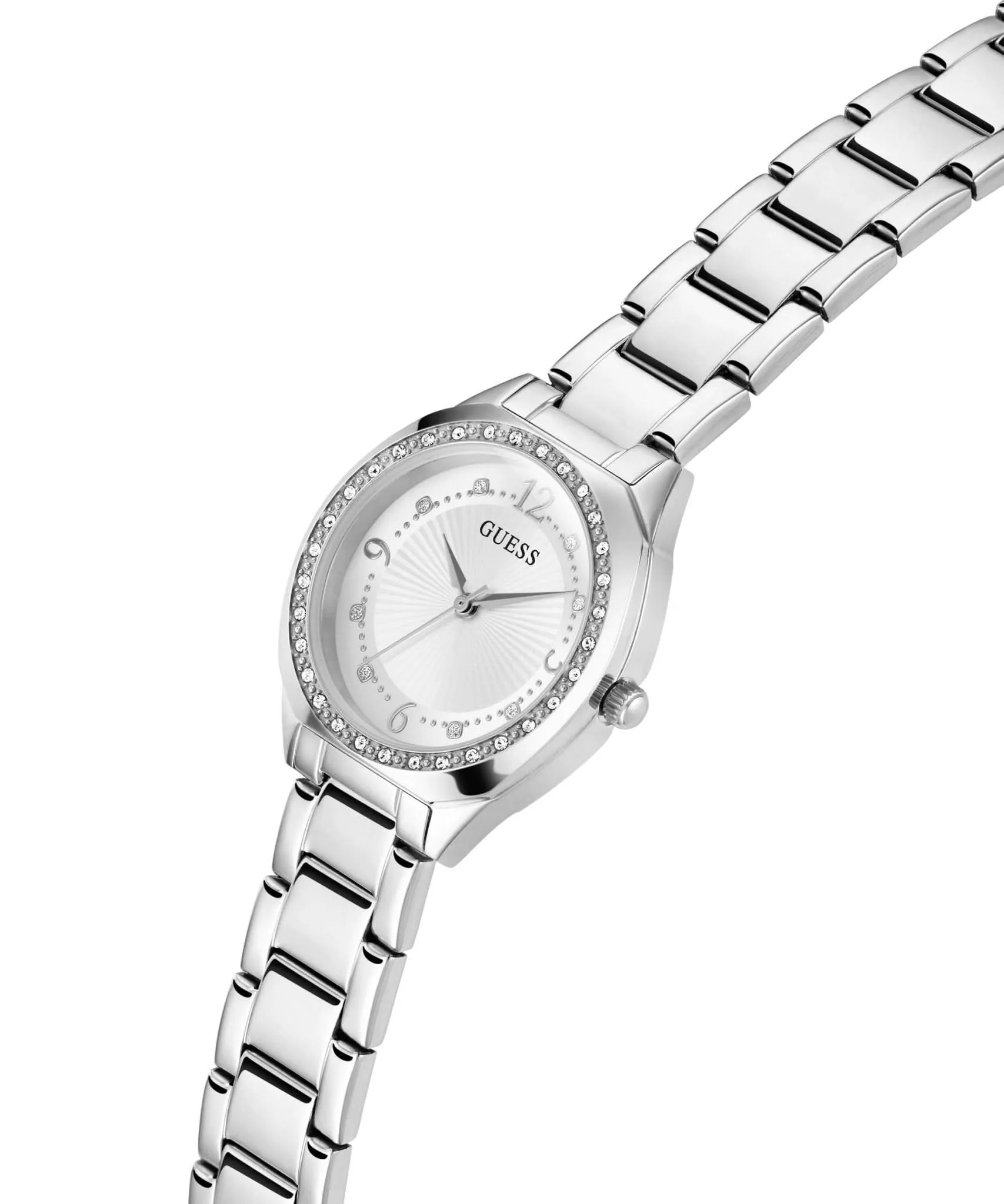 Montre Guess Ladies Charlotte en acier inoxydable finition argentée GW0767L1