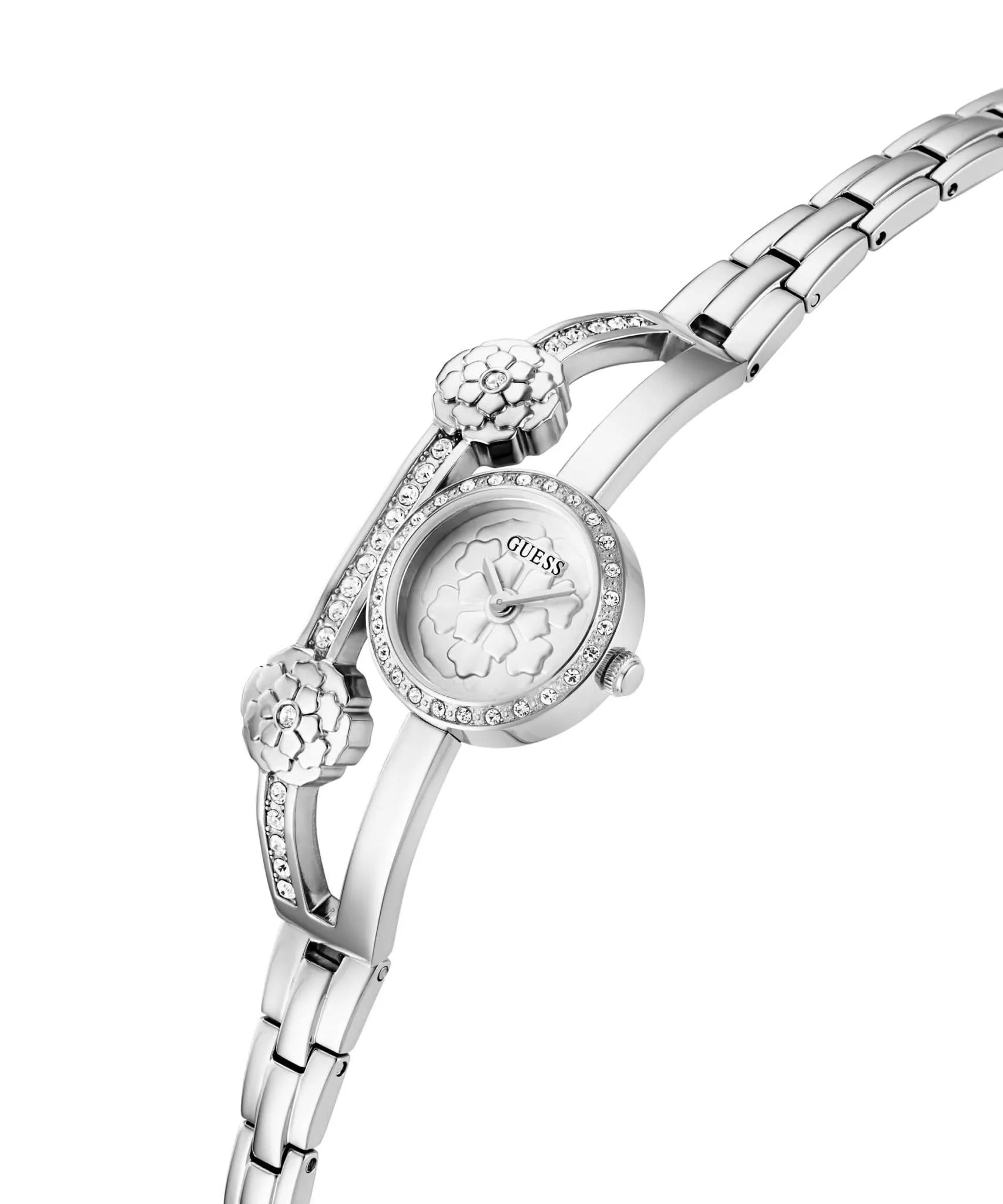 Montre Guess Ladies Chloe en acier recyclé ton argenté GW0756L1