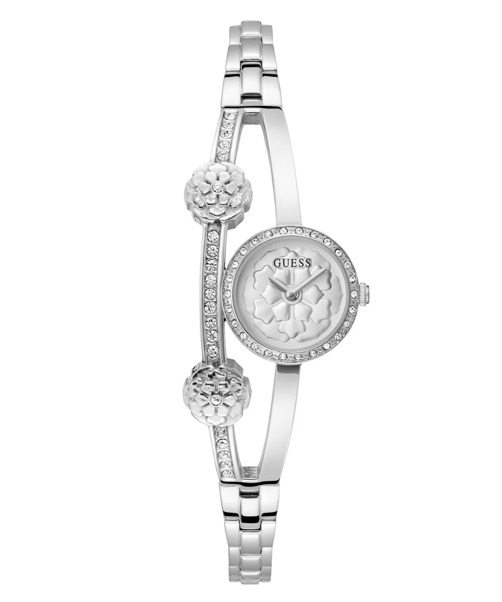 Montre Guess Ladies Chloe en acier recyclé ton argenté GW0756L1