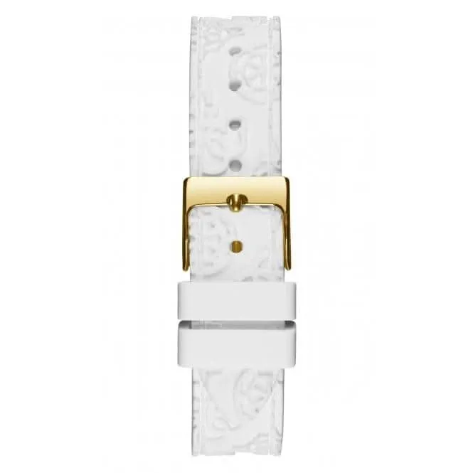 Guess Ladies Crown Jewel Monture Dorée en Silicone GW0411L1