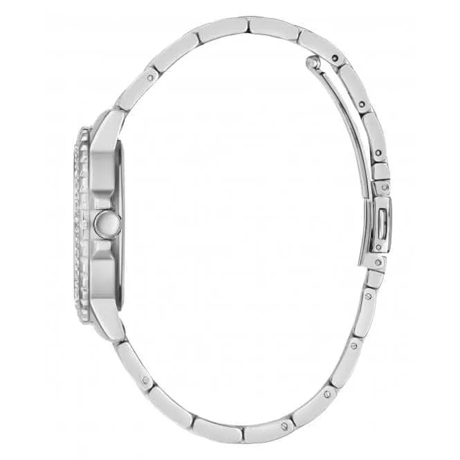 Guess Ladies Crown Jewel Monture en Acier Inoxydable Montre Argentée GW0410L1