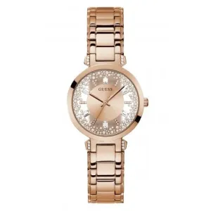Montre Guess Ladies Crystal Clear en acier inoxydable or rose GW0470L3