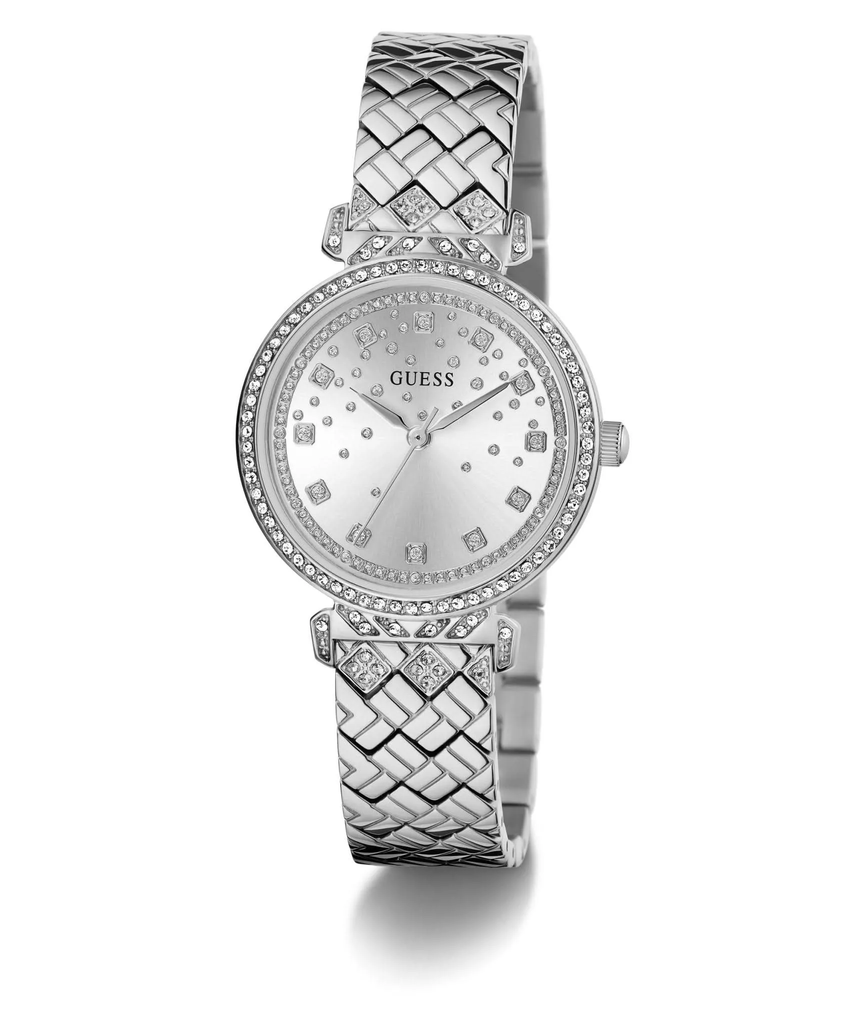 Montre Guess Ladies Enchantment en acier recyclé ton argenté GW0763L1