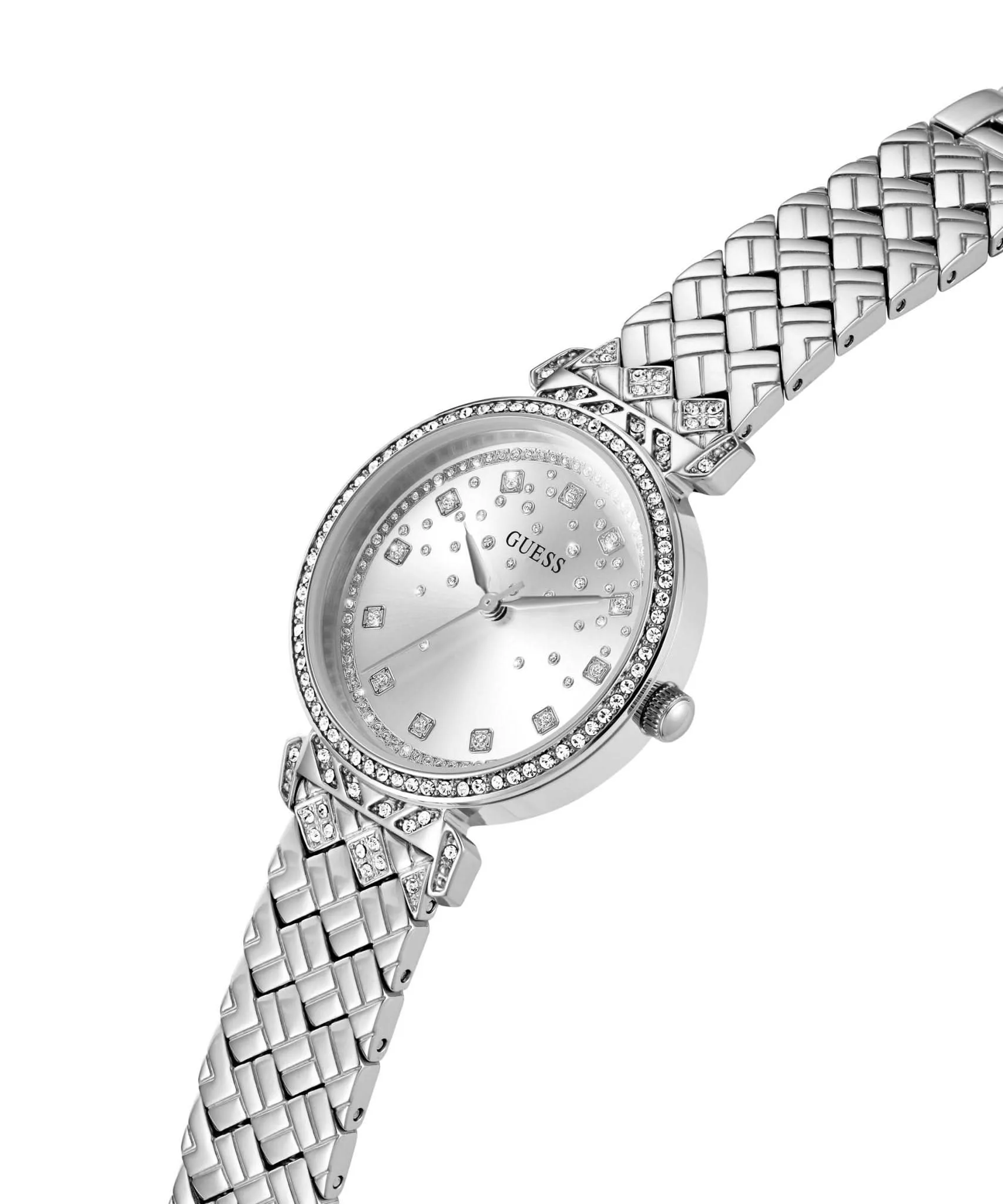 Montre Guess Ladies Enchantment en acier recyclé ton argenté GW0763L1