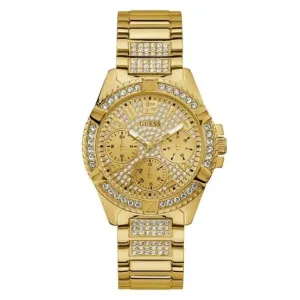 Montre Guess pour Femme Cadran Pailleté Or et Cristaux W1156L2