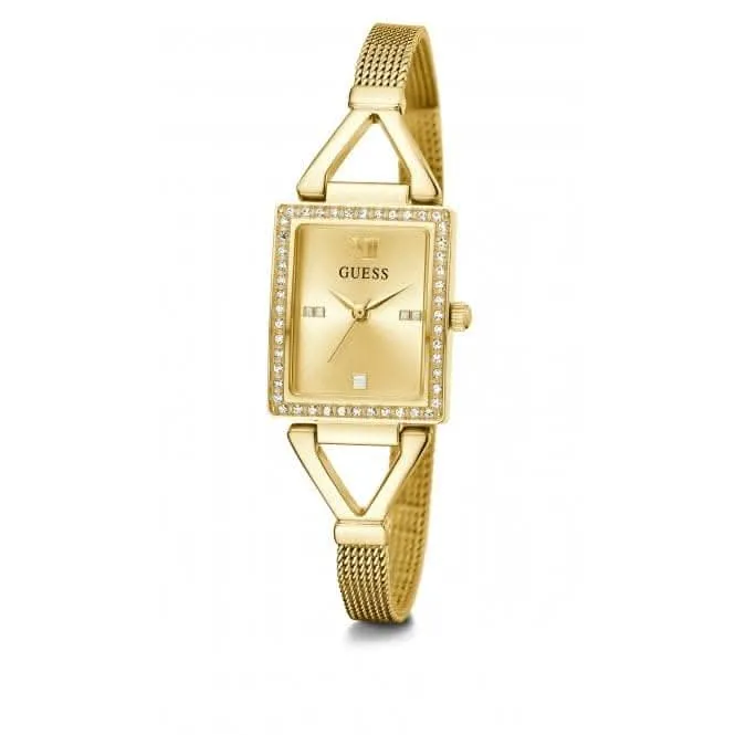 Montre Guess Ladies Grace en acier inoxydable avec bracelet maillé doré GW0400L2