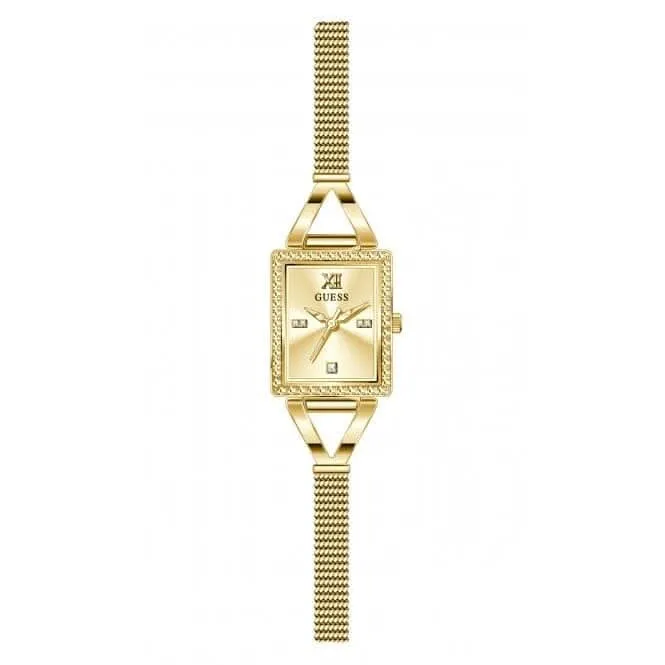 Montre Guess Ladies Grace en acier inoxydable avec bracelet maillé doré GW0400L2