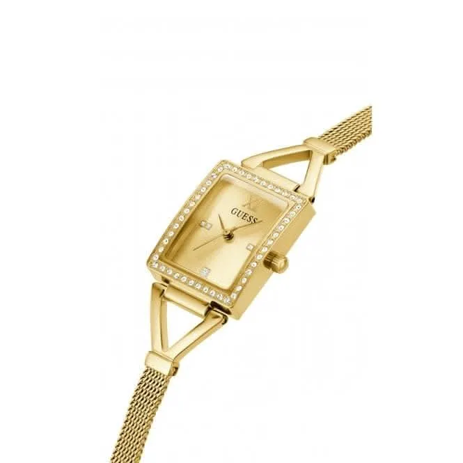 Montre Guess Ladies Grace en acier inoxydable avec bracelet maillé doré GW0400L2