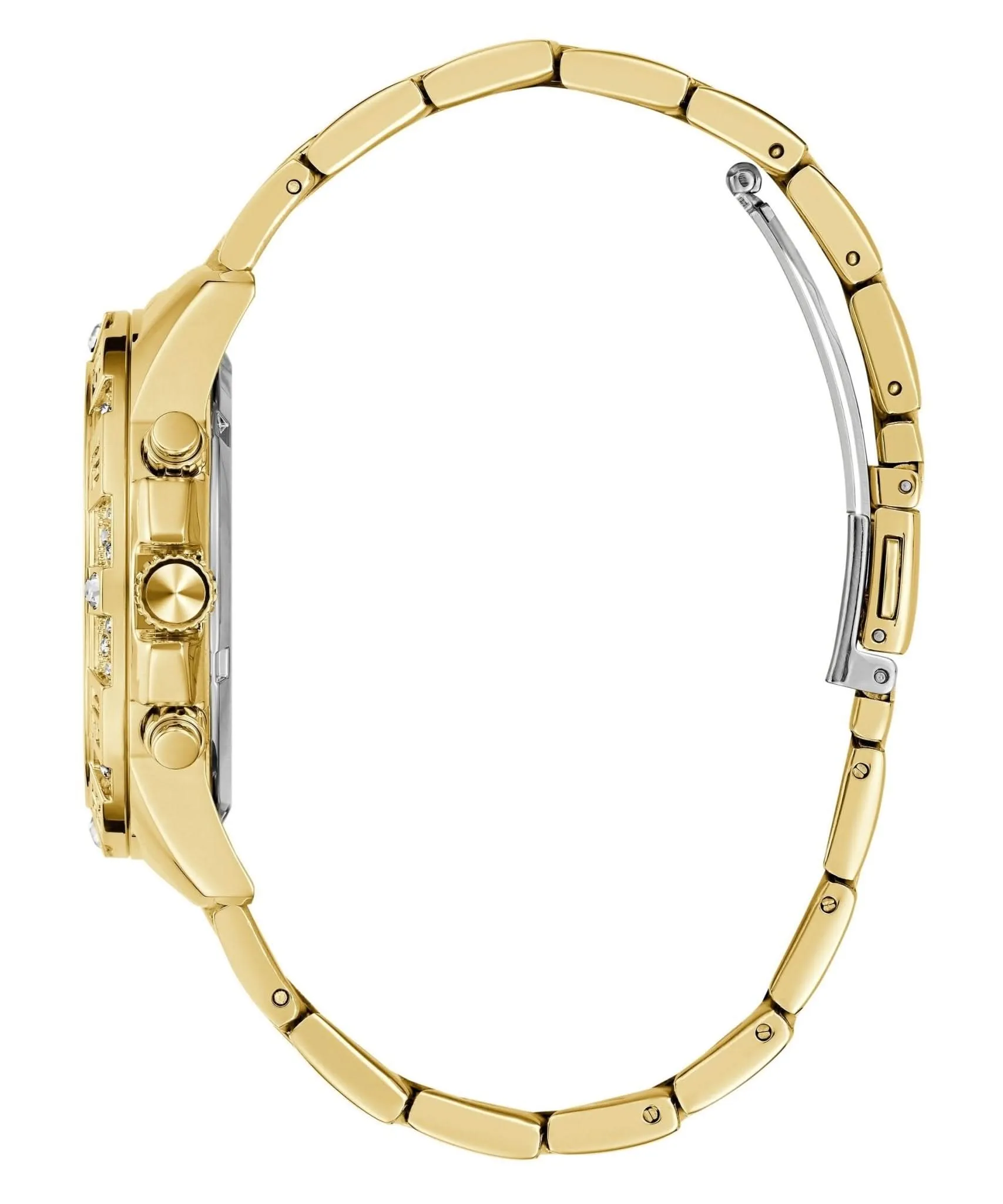 Guess Ladies Majesty Monture Or Acier Inoxydable Montre GW0771L2