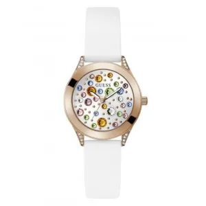 Guess Ladies Mini Wonderlust Montre Blanche GW0678L4