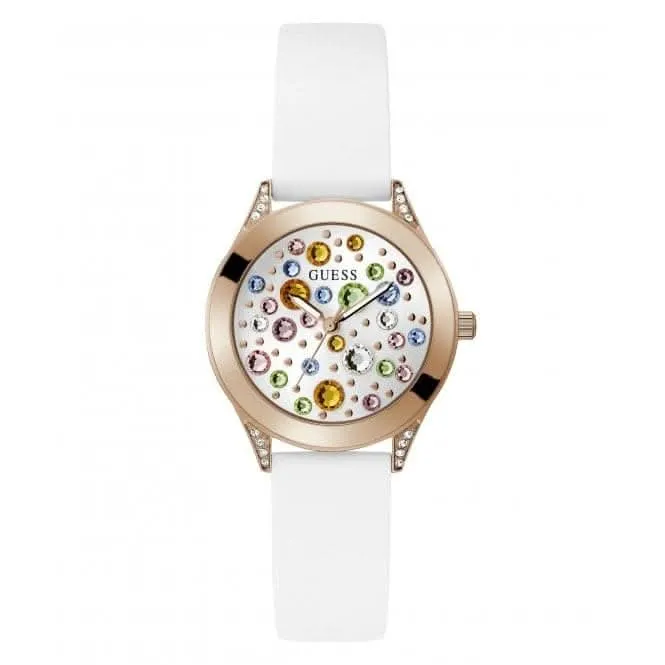 Guess Ladies Mini Wonderlust Montre Blanche GW0678L4