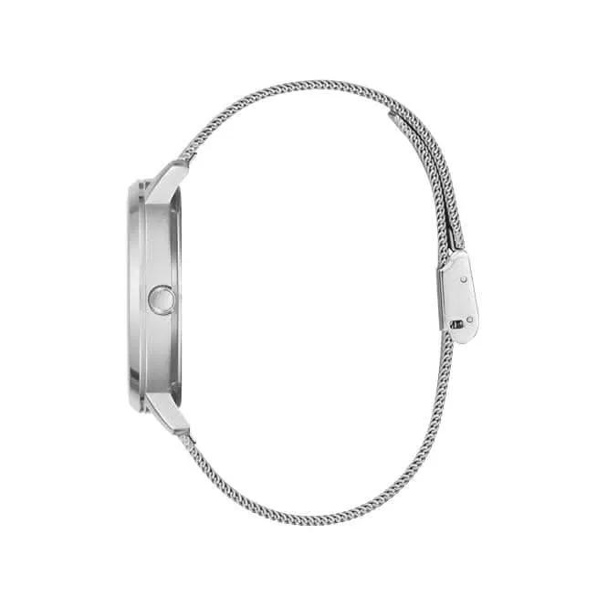 Montre Guess Ladies Nova en acier inoxydable avec bracelet maille argentée GW0243L1