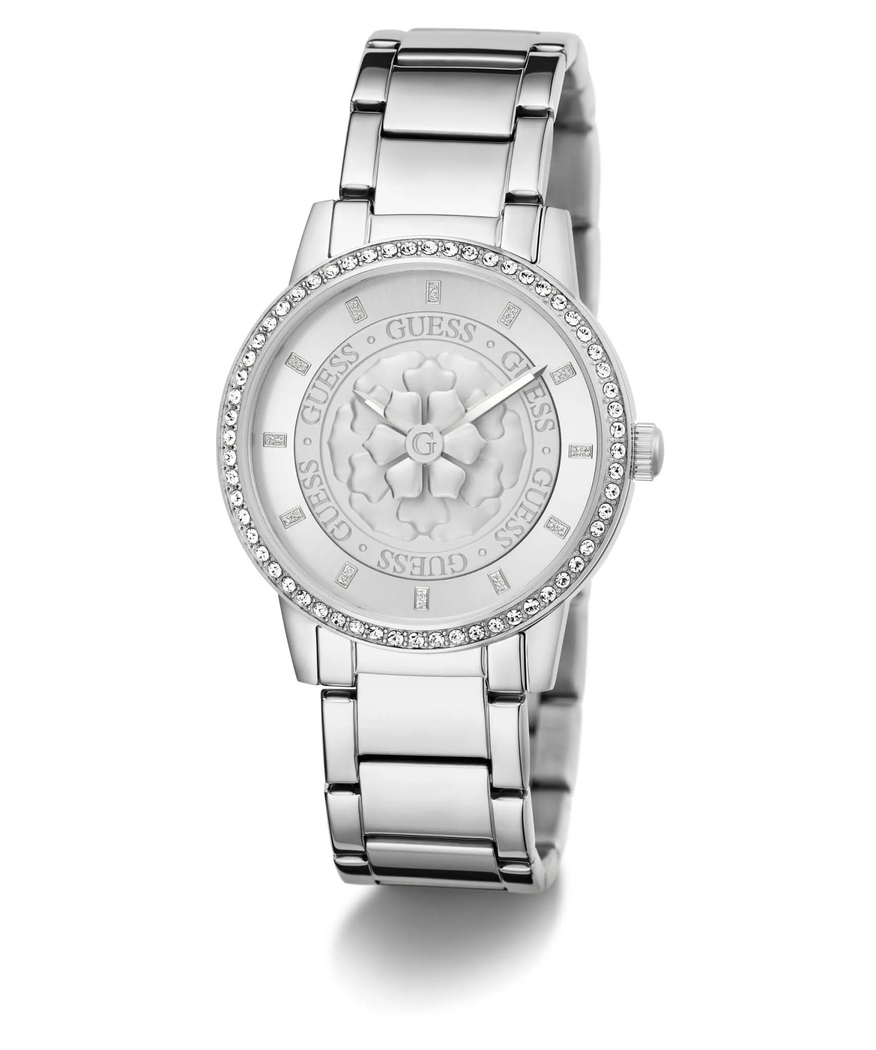 Montre Guess Ladies Petal en acier inoxydable finition argentée GW0747L1
