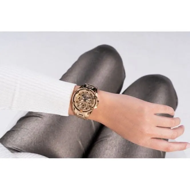 Montre Guess Ladies Queen en acier inoxydable avec finition or GW0464L2