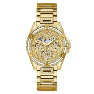 Montre Guess Ladies Queen en acier inoxydable avec finition or GW0464L2