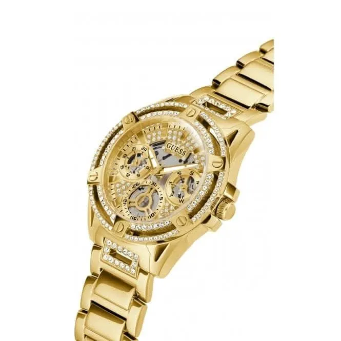 Montre Guess Ladies Queen en acier inoxydable avec finition or GW0464L2