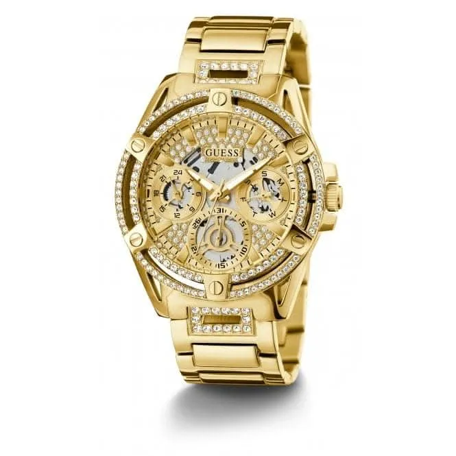 Montre Guess Ladies Queen en acier inoxydable avec finition or GW0464L2