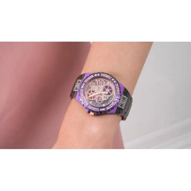 Montre Guess Ladies Reveal en acier inoxydable iridescent GW0302L3