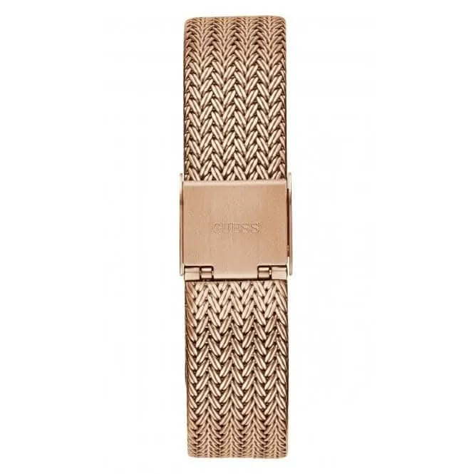 Montre Guess Ladies Soirée en acier inoxydable maillé or rose GW0402L3