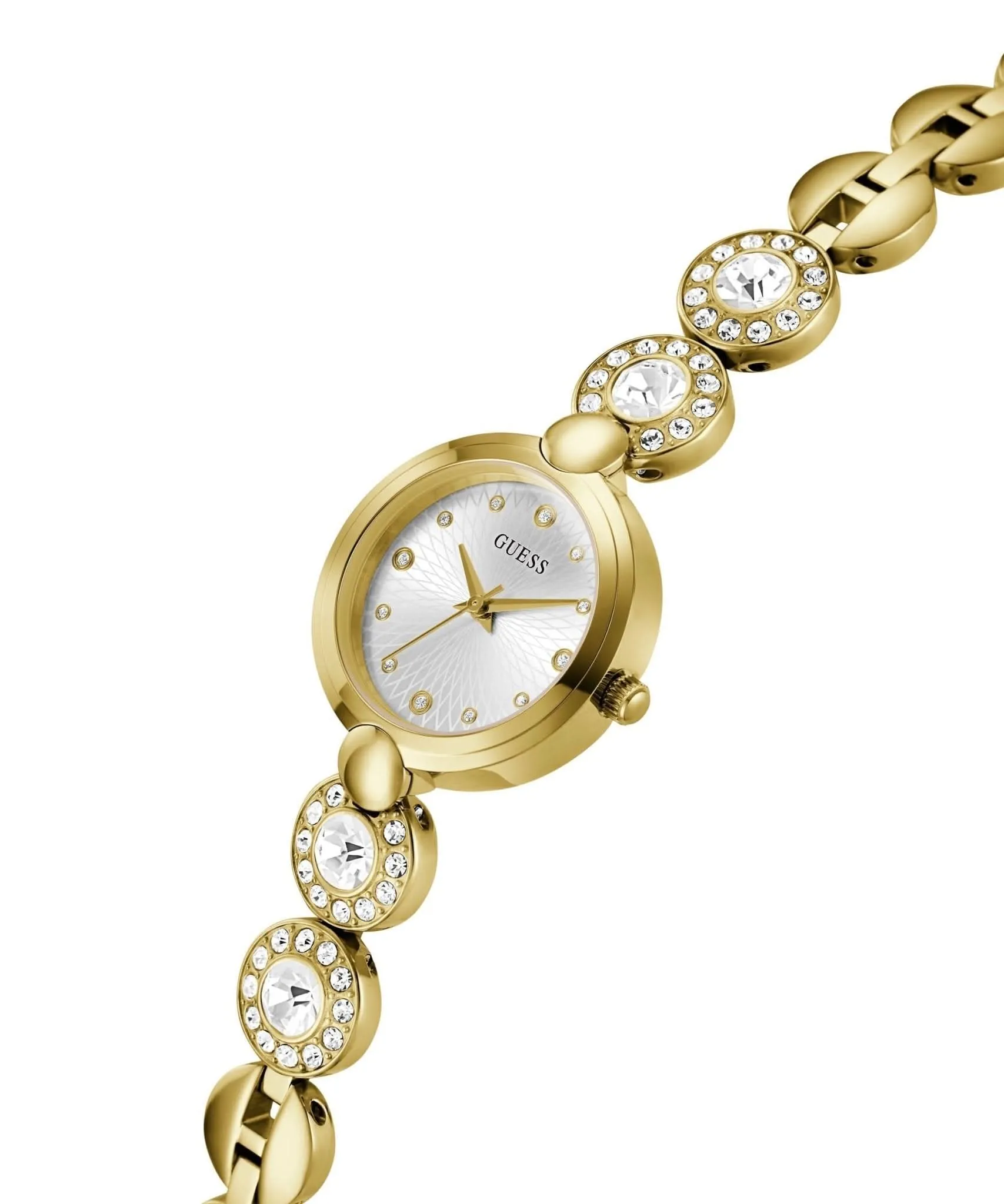 Montre Guess Ladies Stardom en acier recyclé ton or GW0757L2