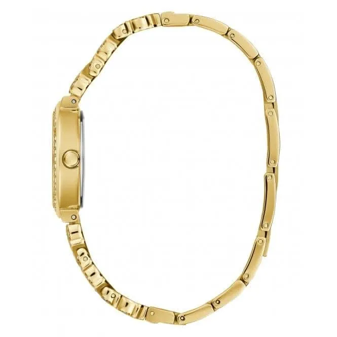 Guess Ladies Treasure Montre en Acier Inoxydable Ton Or GW0476L2
