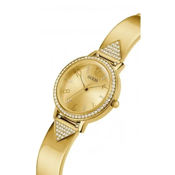 Montre Guess Ladies Tri Luxe en acier inoxydable finition or GW0474L2