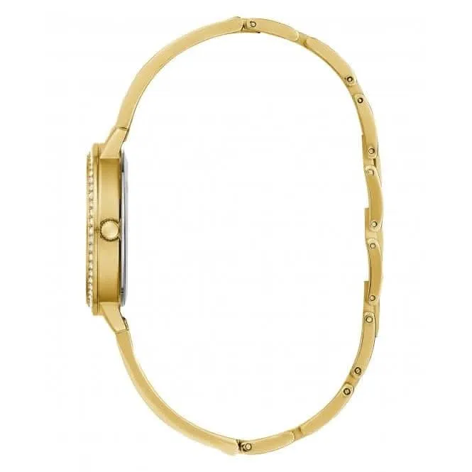 Montre Guess Ladies Tri Luxe en acier inoxydable finition or GW0474L2