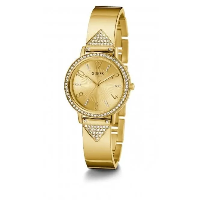 Montre Guess Ladies Tri Luxe en acier inoxydable finition or GW0474L2