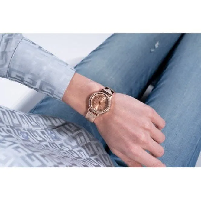 Montre Guess Ladies Tri Luxe en acier inoxydable or rose GW0474L3