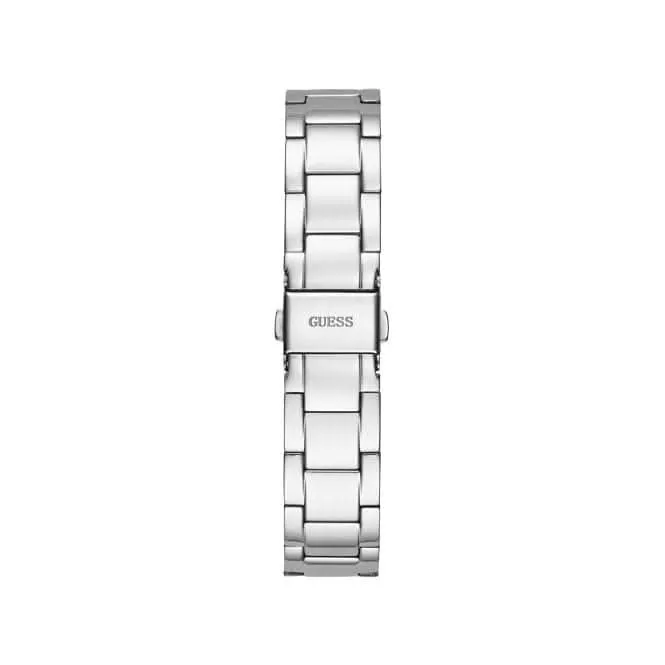 Montre Guess Quattro Clear pour Femme, Style Trend, en Acier Inoxydable Argenté GW0300L1