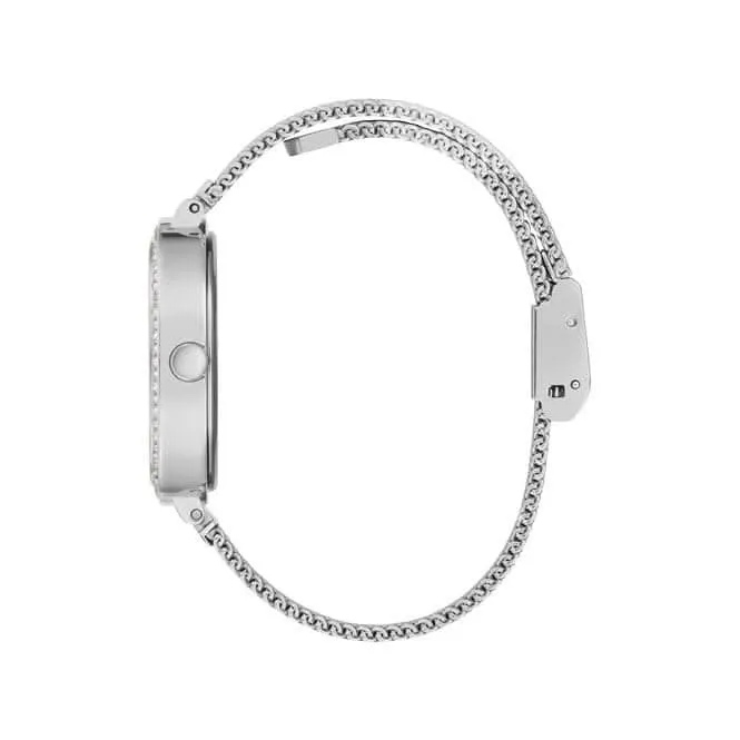 Montre Guess Tapestry pour femme en acier inoxydable argenté tendance GW0354L1