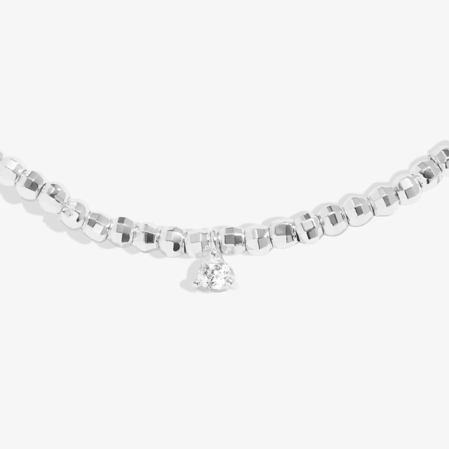 Bracelet en argent plaqué avec perles et zirconium cubique Halo Pearl 7841 Joma Jewellery