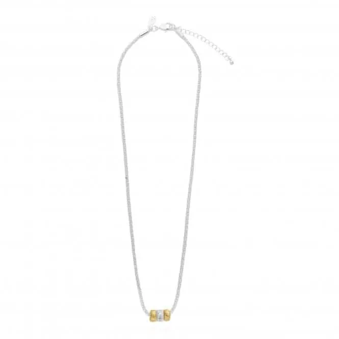 Collier Halo Silver And Gold 45cm   rallonge de 5cm 4516 Joma Jewellery
