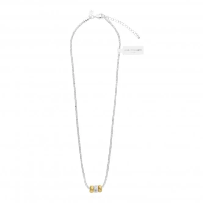 Collier Halo Silver And Gold 45cm   rallonge de 5cm 4516 Joma Jewellery