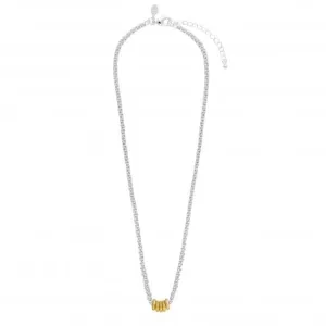 Collier Halo Silver And Gold Link 40cm   Prolongateur 5cm 4521 Joma Jewellery
