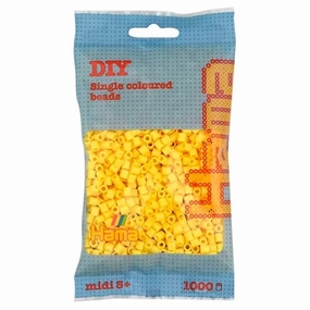 HAMA Midi Beads 1000 pcs Light Yellow