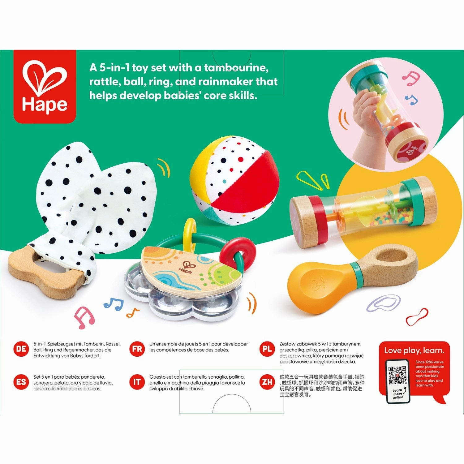 Hape 5-i-1 Baby Sensory Set